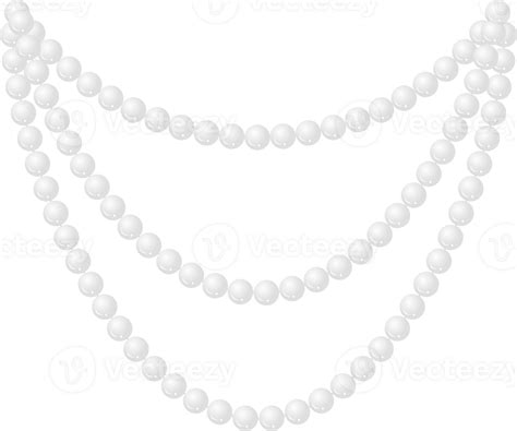 White pearl necklace PNG 24170449 PNG