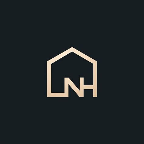 Premium Vector | Luxury and modern nh letter logo design