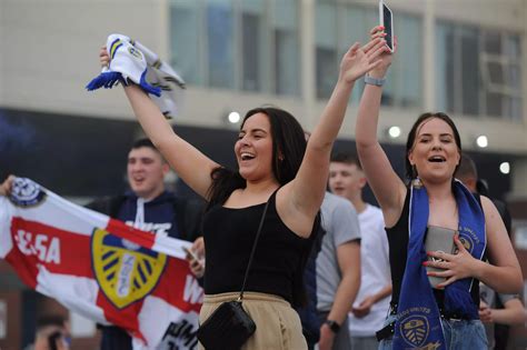 Leeds United fans celebrate Premier League promotion in style - in pictures - Leeds Live