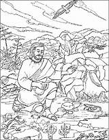 Jesus In The Wilderness Coloring Pages sketch template