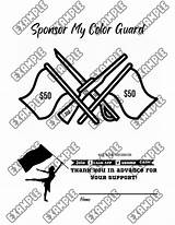 Fill My Color Guard Fundraiser Sheet  Etsy sketch template