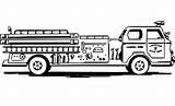 Vintage Fire Engine coloring Page  ColouringPages sketch template