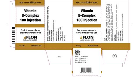 Vitamin B Complex: Package Insert / Prescribing Information