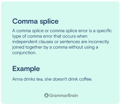 Understanding a Comma Splice (Examples and How to Fix Them) | GrammarBrain