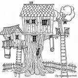 Treehouse Imprimir Domek Baumhaus Drzewie Malvorlage Coloriage Druku  sketch template