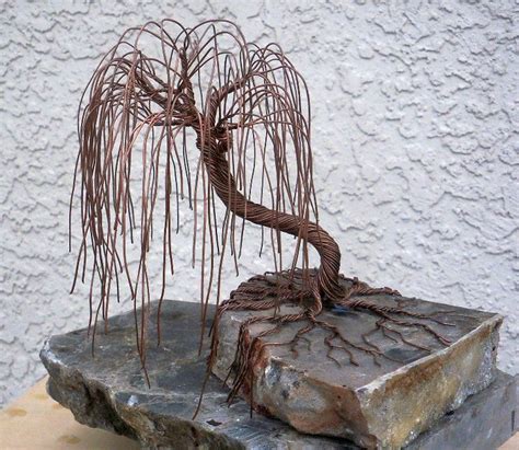 Copper Wire Willow by CopperRock on deviantART | Copper wire art, Wire tree sculpture, Metal tree