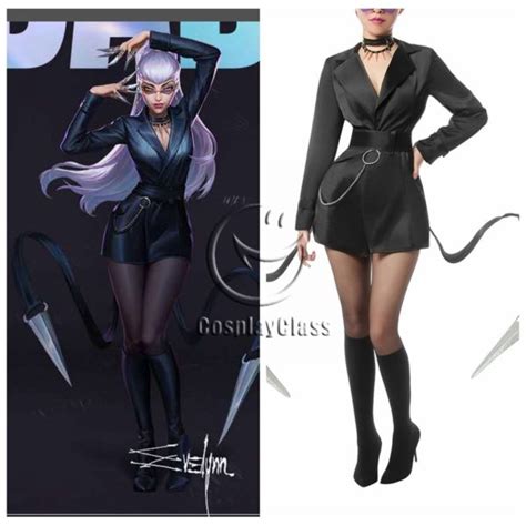 League of Legends LOL KDA 2020 K/DA THE BADDEST Evelynn Cosplay Costume ...