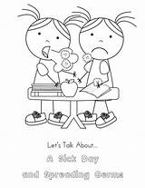 Germs Coloring Pages For Preschoolers sketch template
