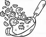 Hand Drawn wok And Fried Rice Chinese Japanese Food Illustration  sketch template