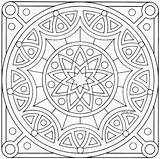 SQUARE MANDALA COLORING PAGES sketch template