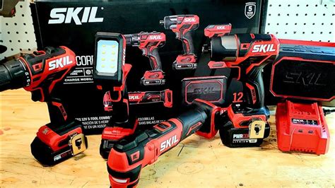 Skil PWR CORE 12V 5 Tool Combo-kit Unboxing and testing - YouTube