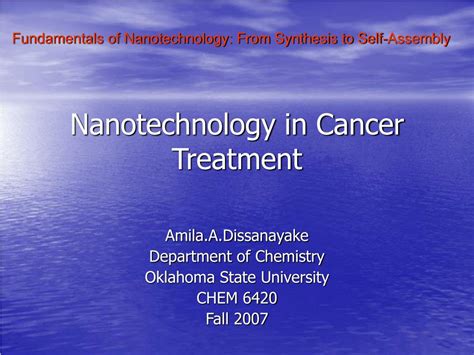 PPT - Nanotechnology in Cancer Treatment PowerPoint Presentation, free download - ID:193542