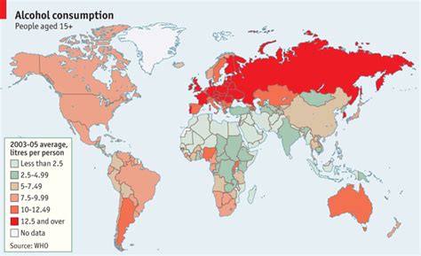 Diagram This: Alcohol Consumption by Country