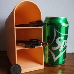 Pen Holder, 3 Compartment Display Container for Pens and Markers, Desk ...
