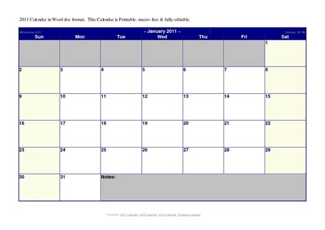 Calendar template microsoft word 2007 - losashield