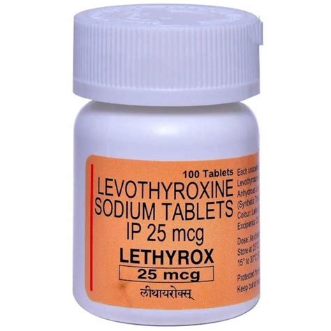 Synthroid Levothyroxine Tablets 25 Mcg at Rs 131.66/bottle in Surat | ID: 2850419294597