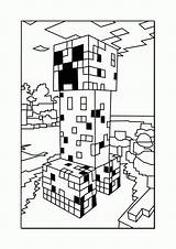 Minecraft Coloring Page Printable sketch template