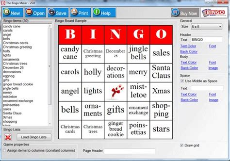 The Bingo Maker | Bingo Card Maker | Create, Print Bingo Cards | Bingo ...