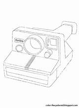 Polaroid Camera Tumblr Sketch Coloring Page sketch template