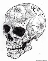 Adult Coloring Pages Skulls  Home sketch template