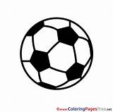 Soccer Ball Colouring Page Printable Free sketch template