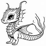 Desenho Para Colorir Winter Wyvern Lifelike · Creative Fabrica sketch template