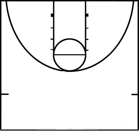 Basketball half court | Free basketball, Design template, Basketball court