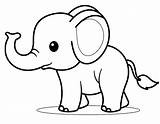 Cute Elephant Face Coloring Pages sketch template