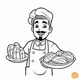 Baker Coloring Page For Kids  Free Printable In 2024 Pages sketch template