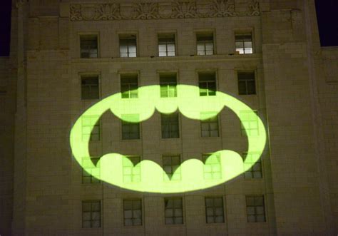 The bat signal is lighting up the night sky for Batman day | FOX8 WGHP