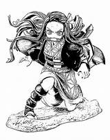Demon Nezuko Kamado Ausmalbilder Xcolorings Mister Raskrasil Ausdrucken  sketch template