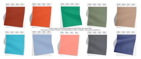 Pantone Fashion Color Trend Report Spring/Summer 2024 For New York ...