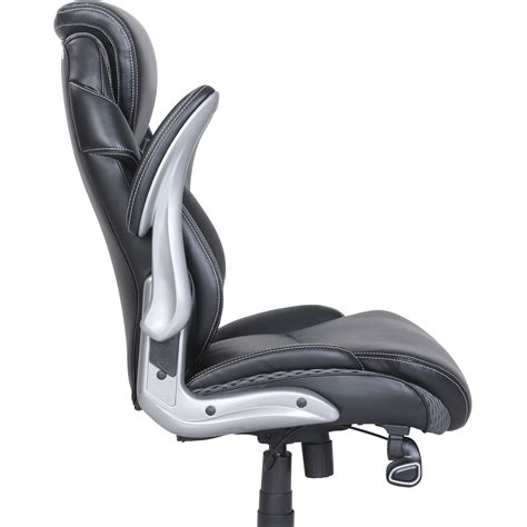 LLR47921 : Lorell Lorell Wellness By Design Executive Chair - 5-Star Base - Black - Bonded ...