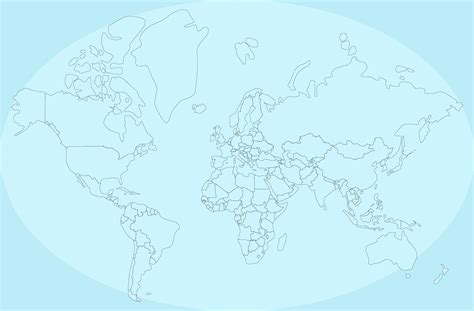 Large Blank World Maps - 10 Free PDF Printables | Printablee