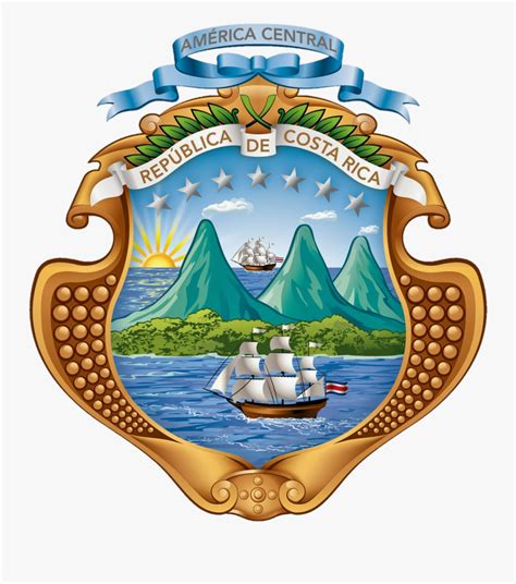 Costarica Costa Rica - Escudo De Costa Rica Actual , Free Transparent Clipart - ClipartKey