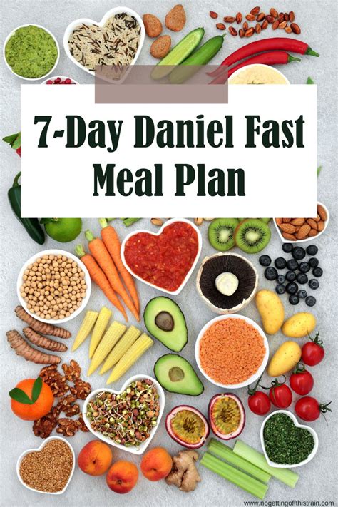 7 Day Daniel Fast Meal Plan (FREE Download!) - No Getting Off This Train