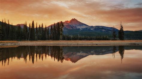 nature, Landscape, Mountain, Water, Clouds, Trees, Forest, Lake, Reflection, Sunset Wallpapers ...