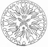 Mandala Domandalas Butterflies And Flowers  Mandalas Coloring Pages sketch template