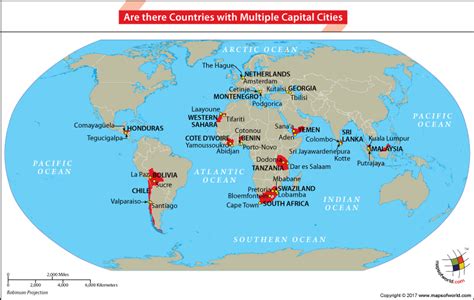 Are There Countries with Multiple Capital Cities? - Answers