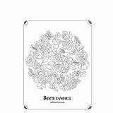 Printable Candy & Chocolate Coloring Page Sees Candies  Nation sketch template
