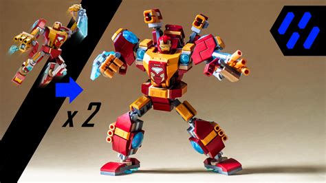 LEGO MOC 76203 x 2 Iron Man Mech Armor Upgrade by Ransom_Fern | Rebrickable - Build with LEGO