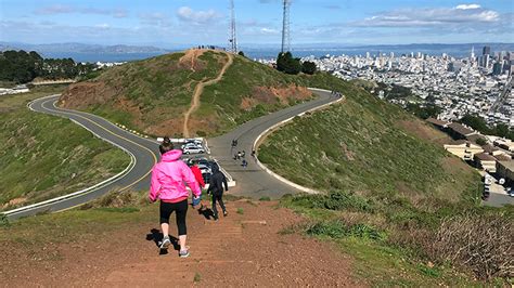 Twin Peaks Natural Area, Overlook, And Trails High Above San Francisco