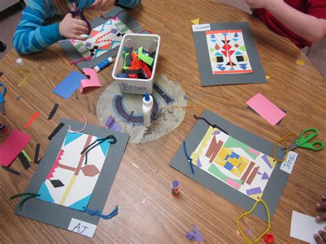 ChumleyScobey Art Room: Navajo Rug Collage (2nd Grade)