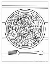 Food Printable Coloring Pages Unleash Your Inner Artist And Enjoy  sketch template