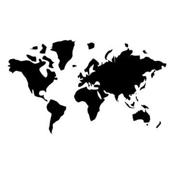 World Map Png Vector