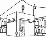 Moschee Ausmalbild Coloring Mosque Kids Masjid Activity Islamic  sketch template