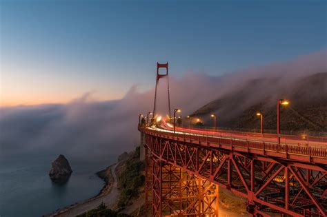 Golden Gate Bridge Vista Point Low Fog – Getty Photography