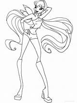 Stella Winx coloring Pages sketch template