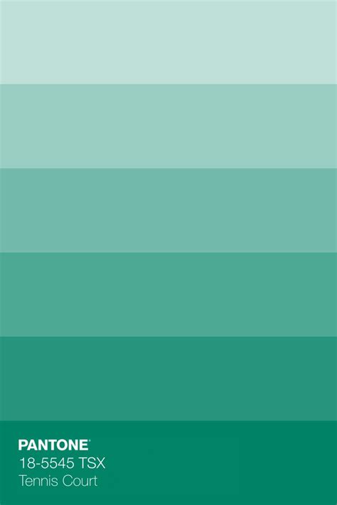 pantone's teal green color is shown in this image