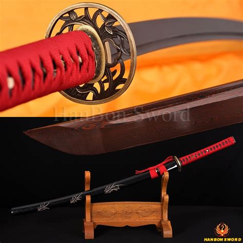 Collectible Asian Swords & Sabers Swords & Sabers sharp Japanese sword samurai katana damascus ...